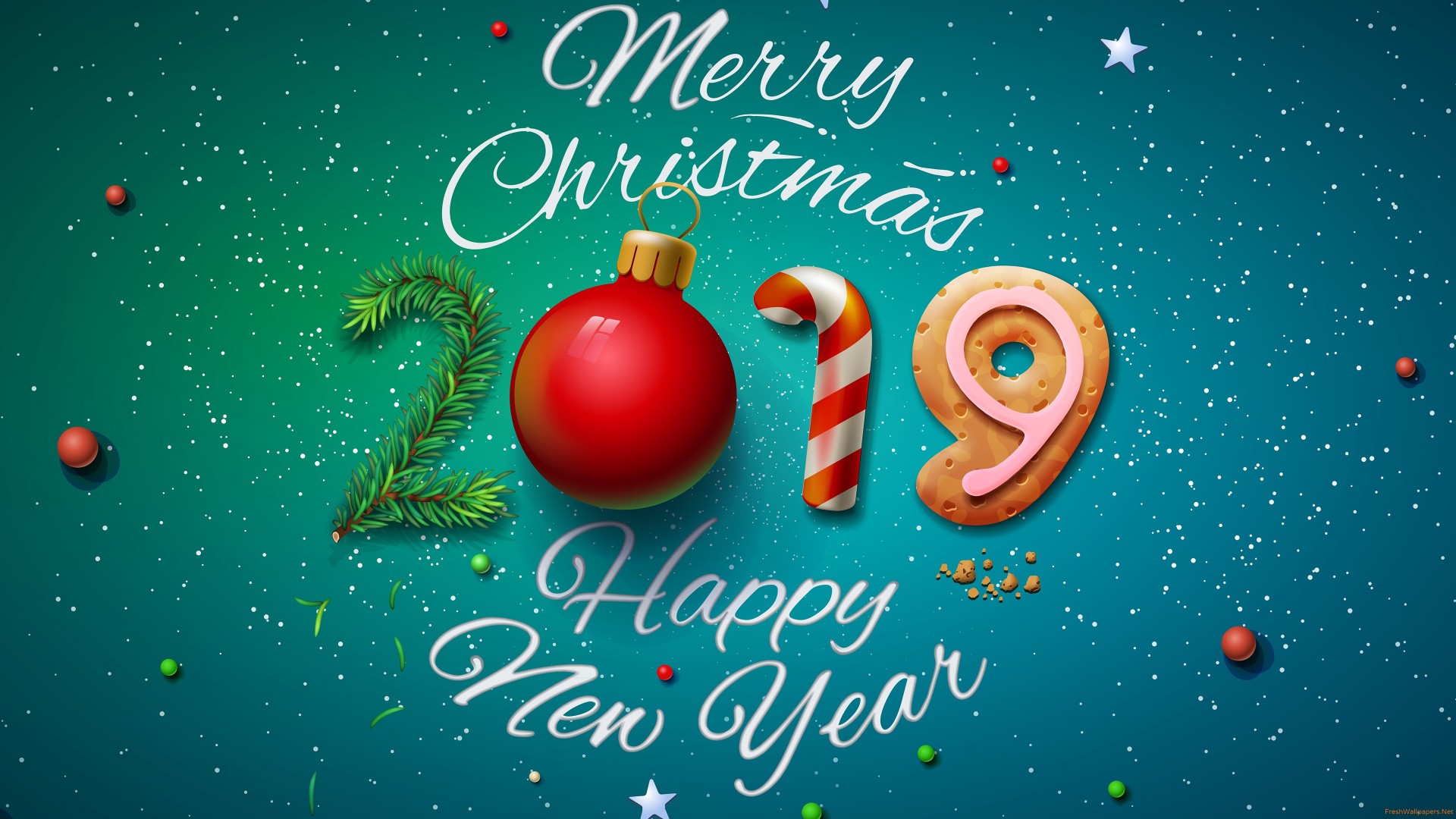 Merry Christmas 2019 Happy New Year wallpapers Freshwallpapers