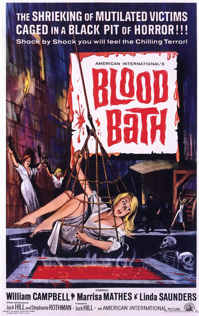 Blood Bath 1960s B Movie Posters Wallpaper Image