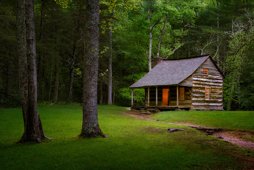 Carter Shield S Cabin Great Smoky Mountains National Park Title