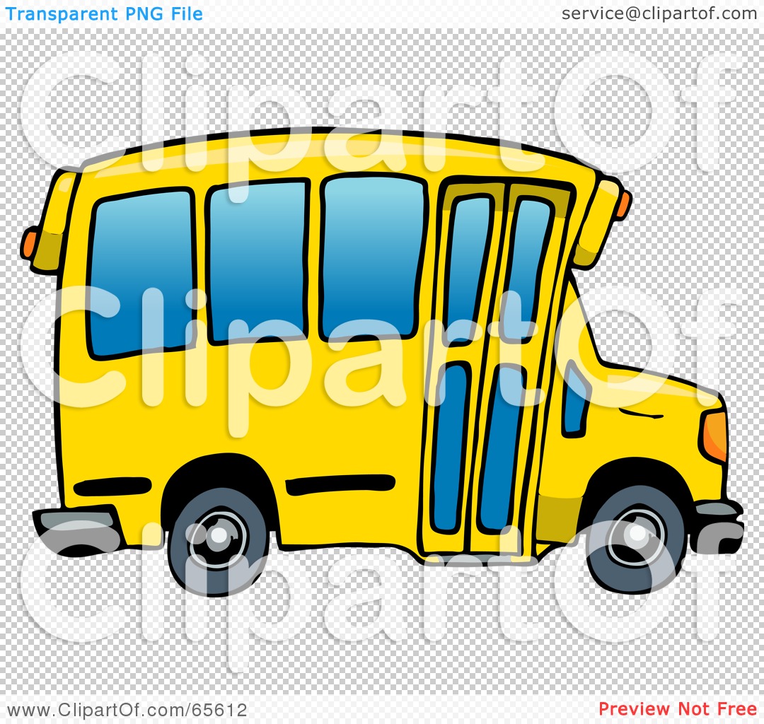 School Bus Royalty Rf Clipart Illustration Of A Yellow
