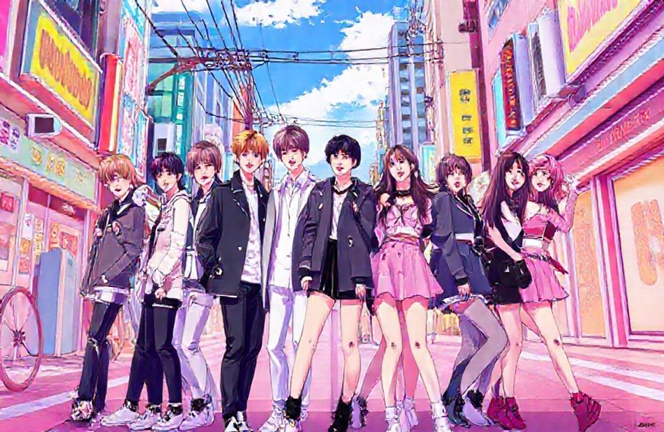 Bts And Blackpink Anime Wallpaper