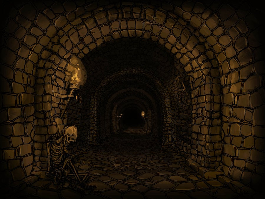 Dark Dungeon Corridor by zelldweller 900x675