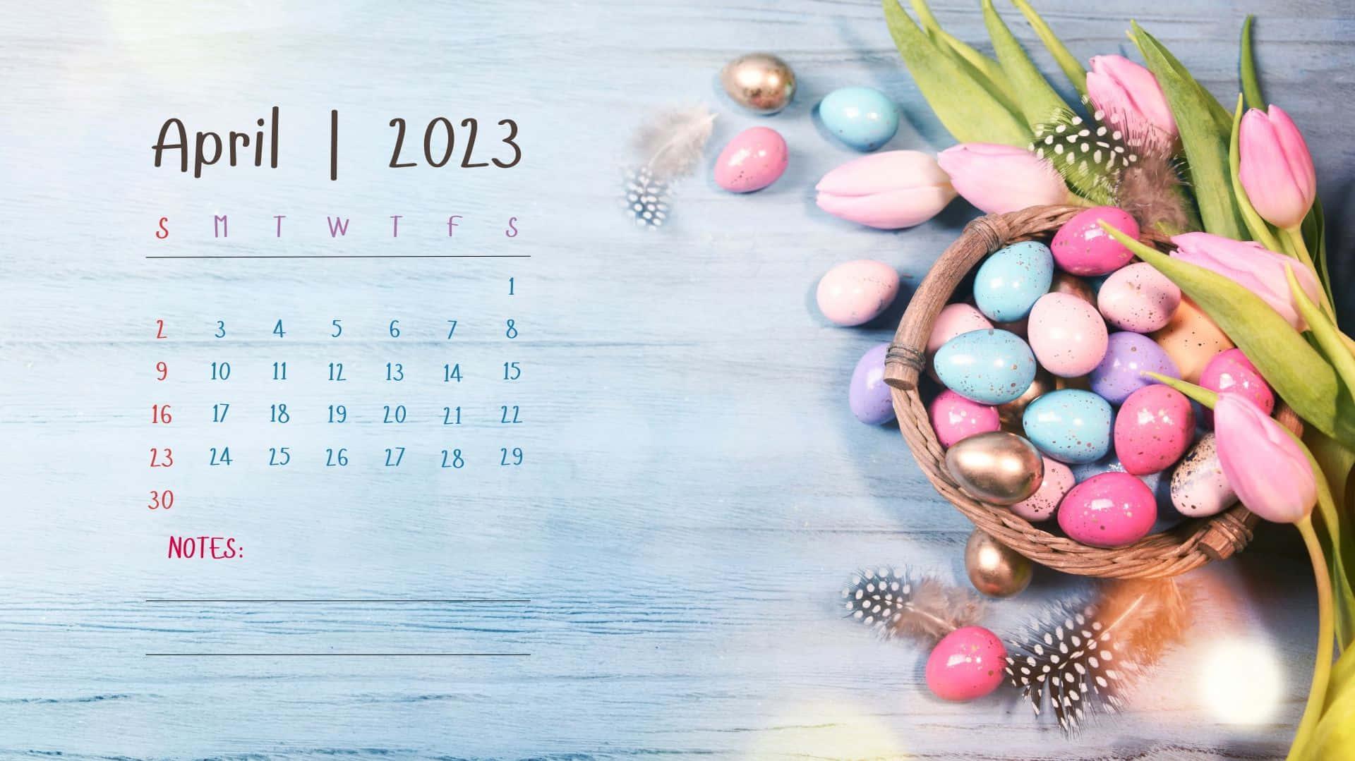 April Calendar Wallpaper S