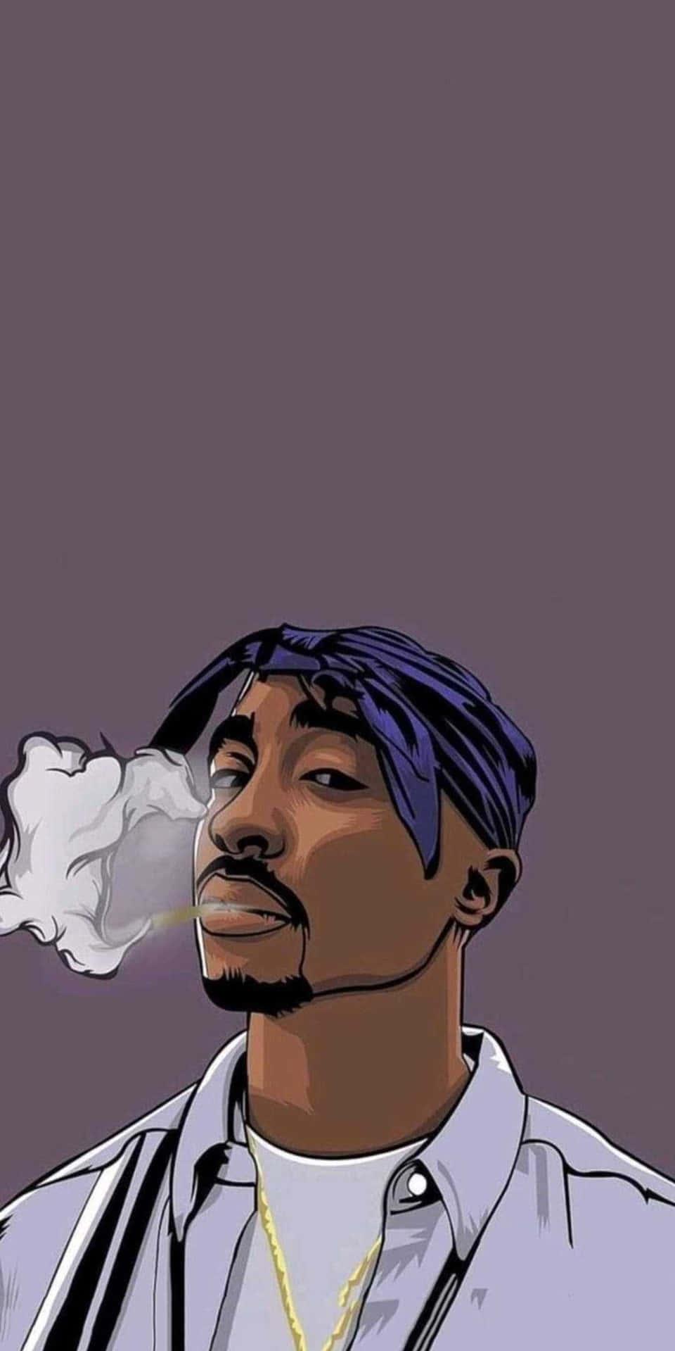 Cool Rap Vibes On The Mic Wallpaper Mrwallpaper