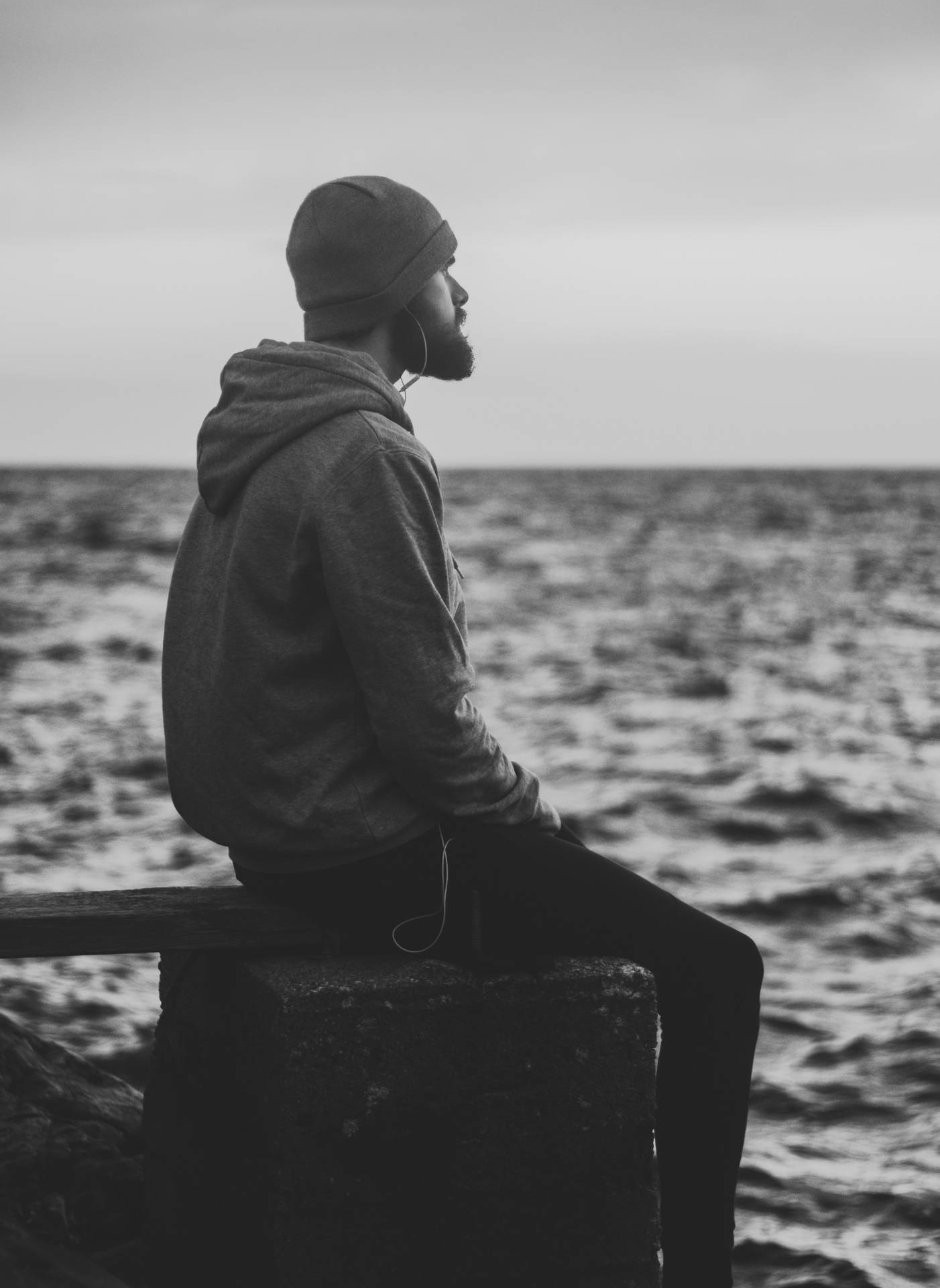 Sitting Alone Wallpaper