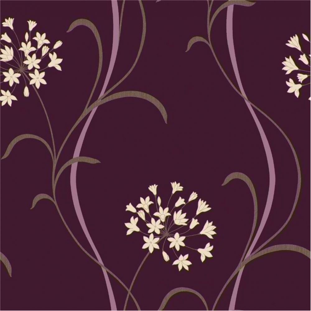 Wallpaper Purple Cream Beige Arthouse From I Love Uk