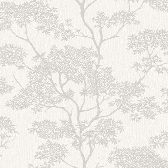  textured colour cream silver design style tree roll size standard roll