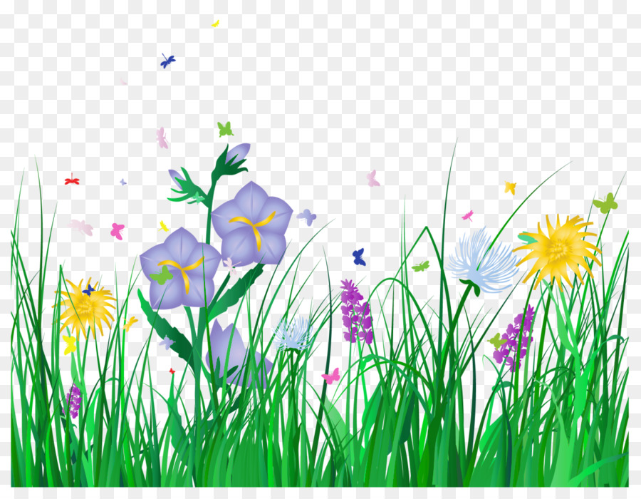 Grass Background Png Transparent Flower