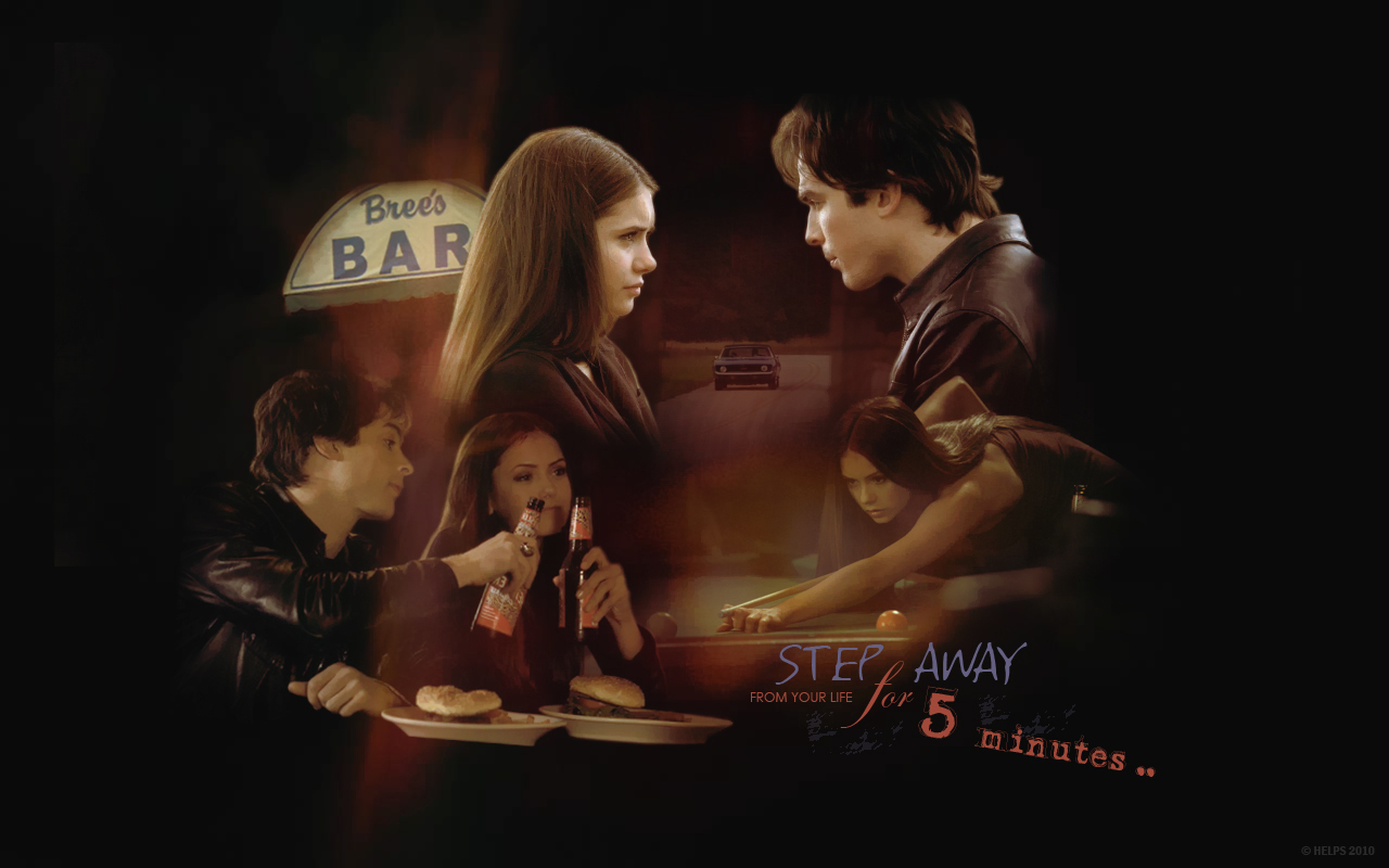 78+] Vampire Diaries Wallpaper Damon And Elena - WallpaperSafari