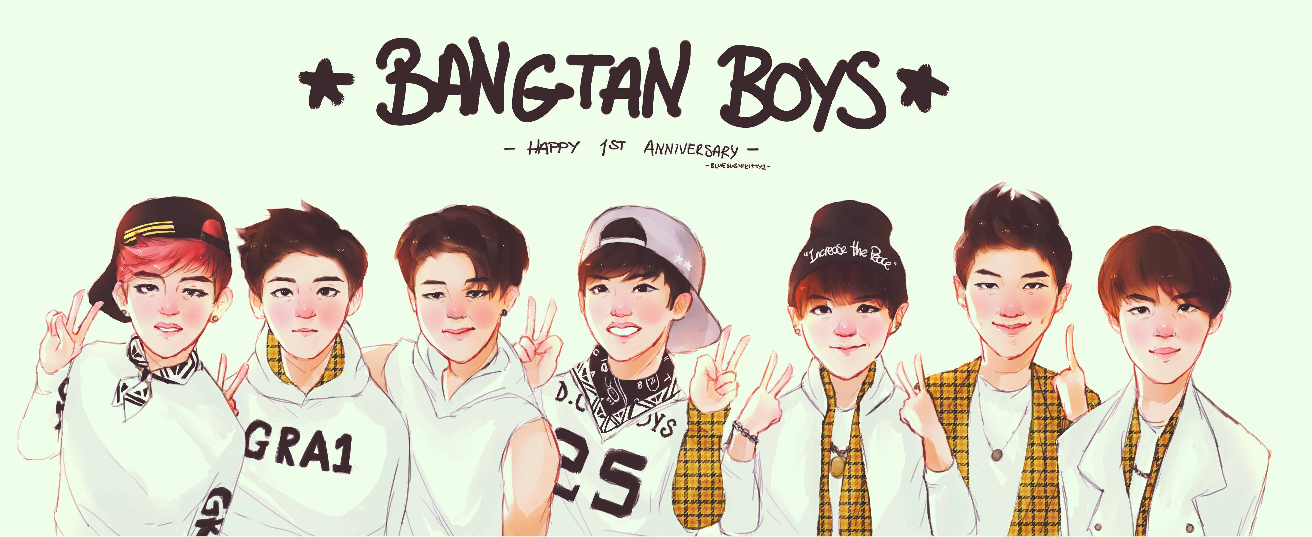 Wallpaper Bts Kartun