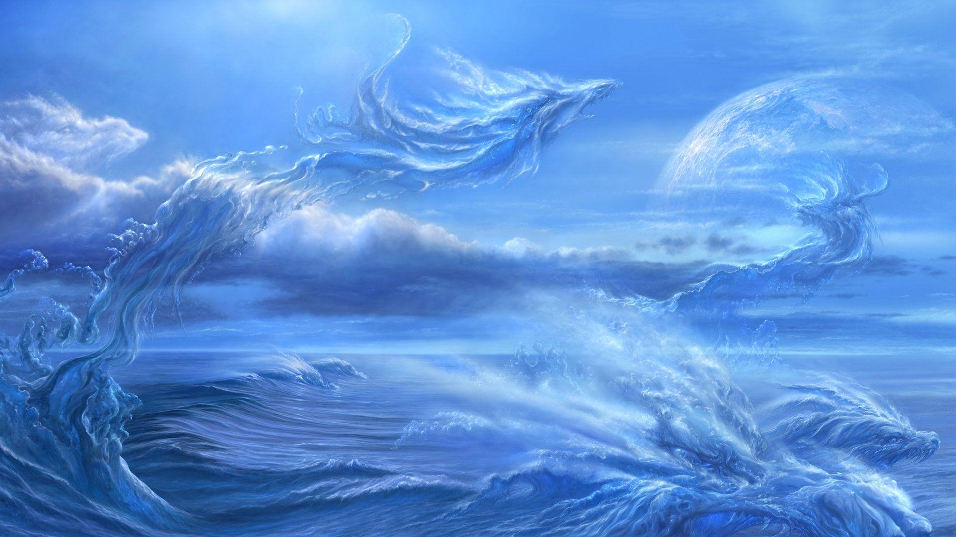 Water Dragon Wallpaper