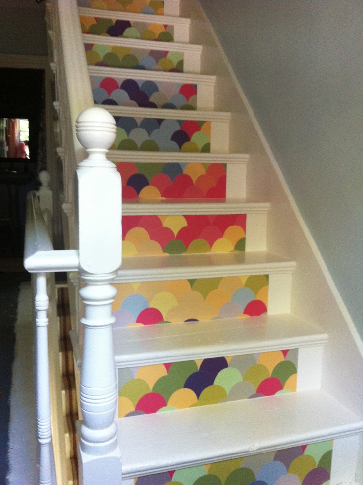 Blik Removable Wallpaper On Stairs Decorating