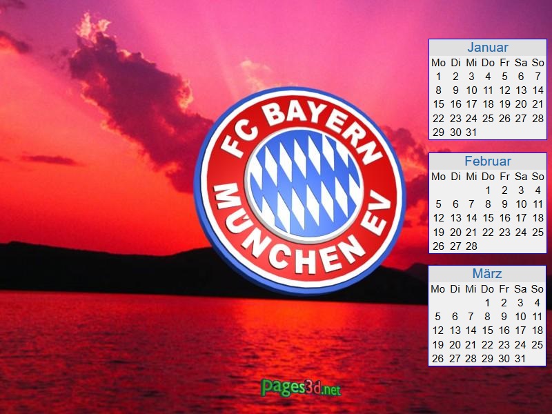Kalenders Fc Bayern Munchen Ev Football Wallpaper
