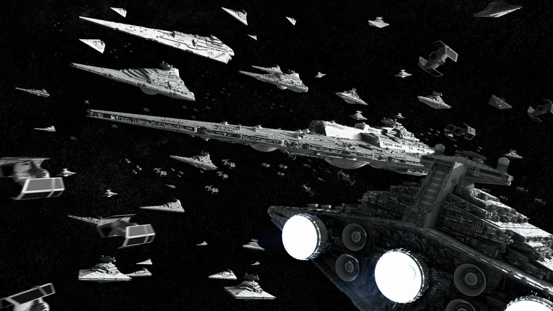 Star Wars Outer Space Spaceships Galactic Empire Wallpaper Background