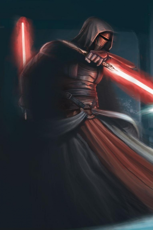 Star Wars Fight Sith Jedi Darth Revan Wallpaper Art