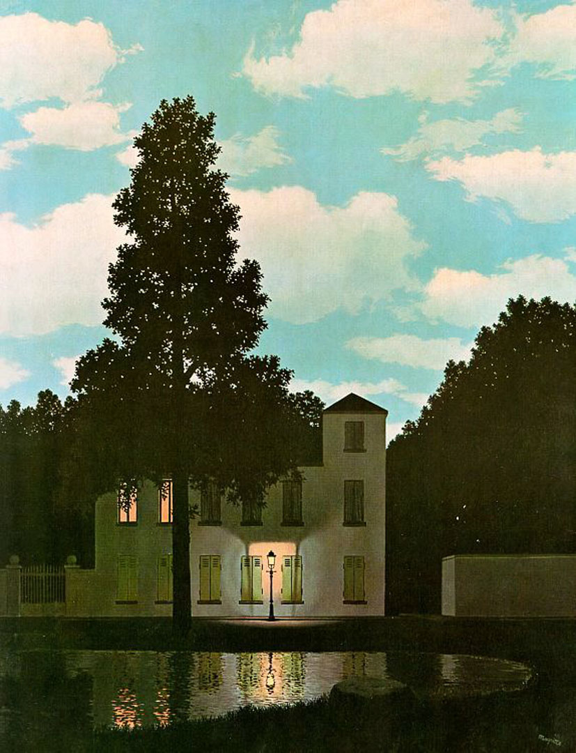 The Empire Of Light A Surrealist Rene Magritte Art Wallpaper