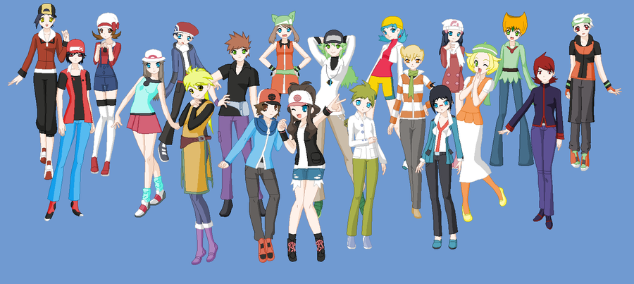 Free download ALL Pokemon Characters by Jarino on [900x403] for your  Desktop, Mobile & Tablet | Explore 47+ Main Characters Name in the Yellow  Wallpaper | The Yellow Wallpaper Characters, Woman in