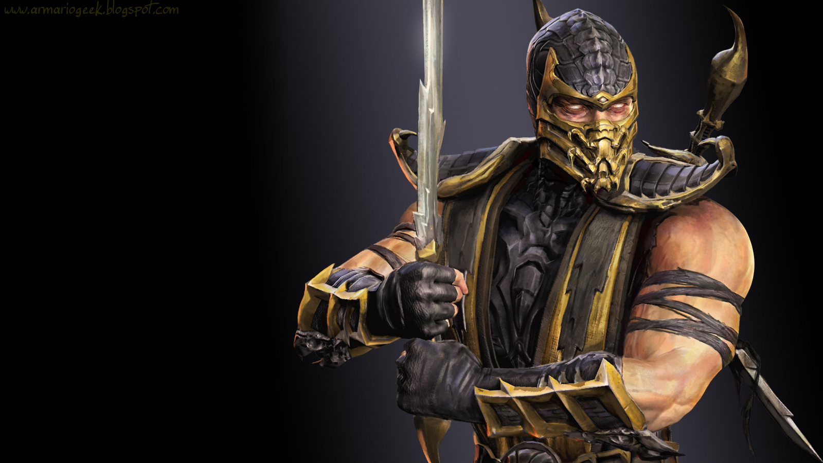 Wallpaper Mortal Kombat Ix Scorpion Armario Geek