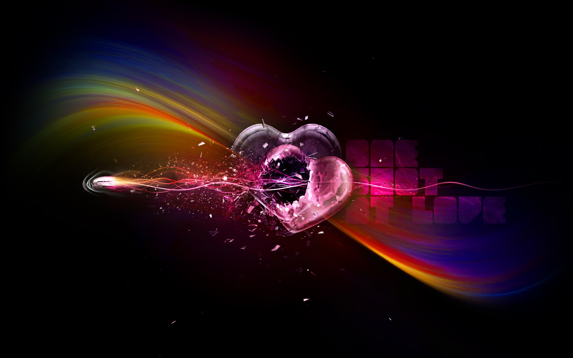 Colorful Hearts Wallpaper 1920x1200 Colorful Hearts