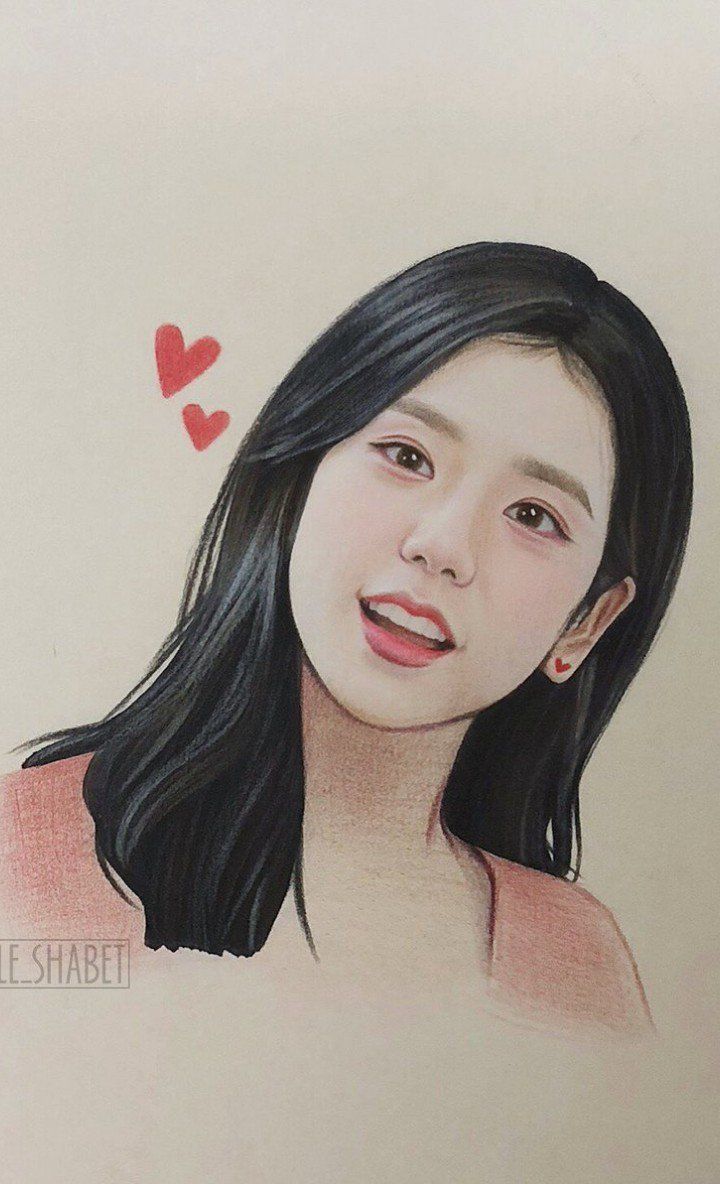 Jennie Nini Kim On Kpop Drawings Fan Art Drawing