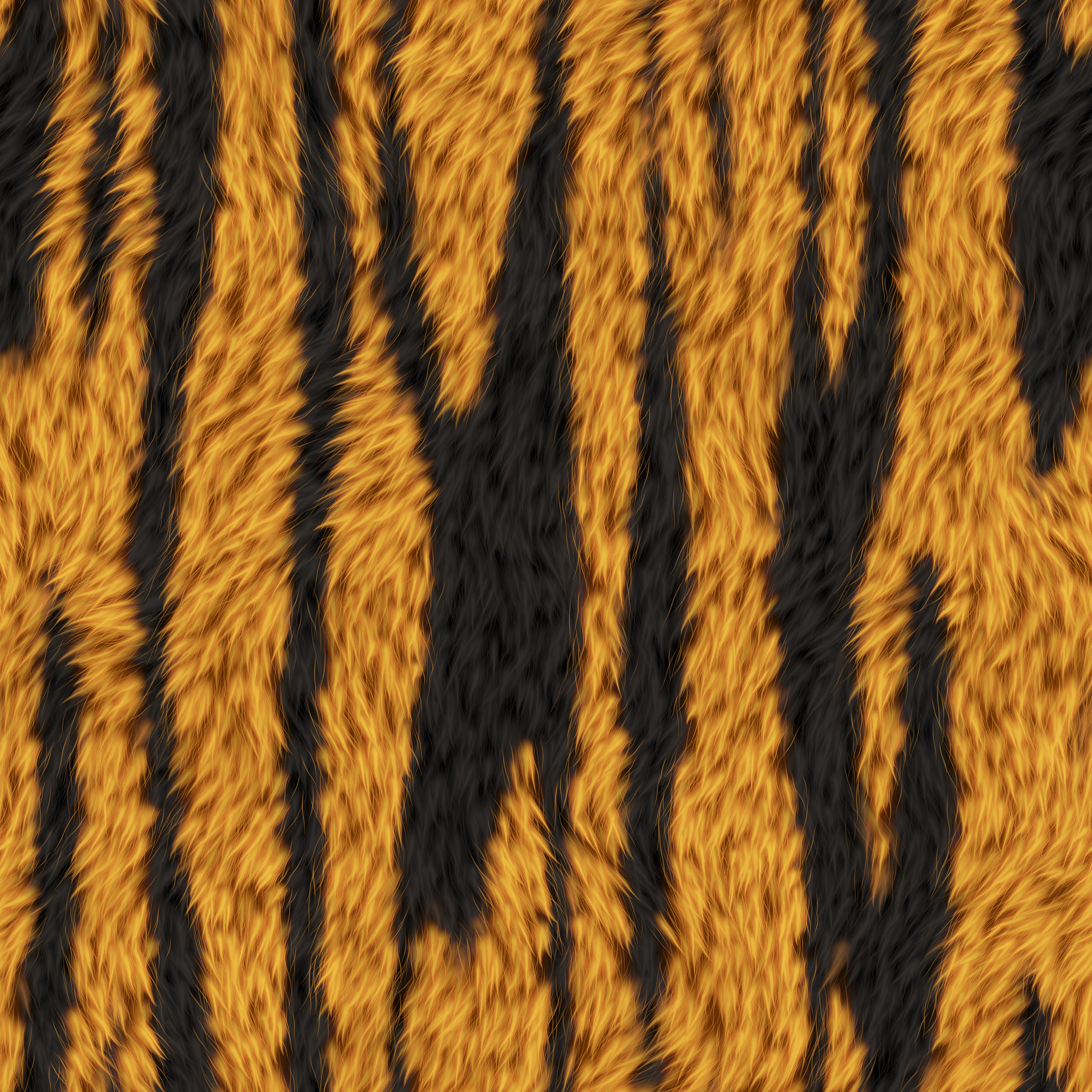 Seamless Tiger Fur Background Texture