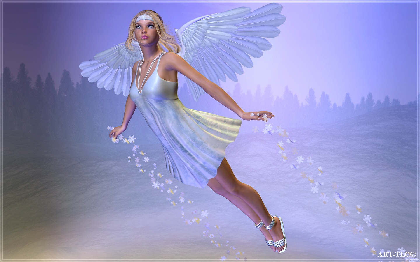 Angels 3d Graphics Fantasy Girls Angel Fairy Wallpaper
