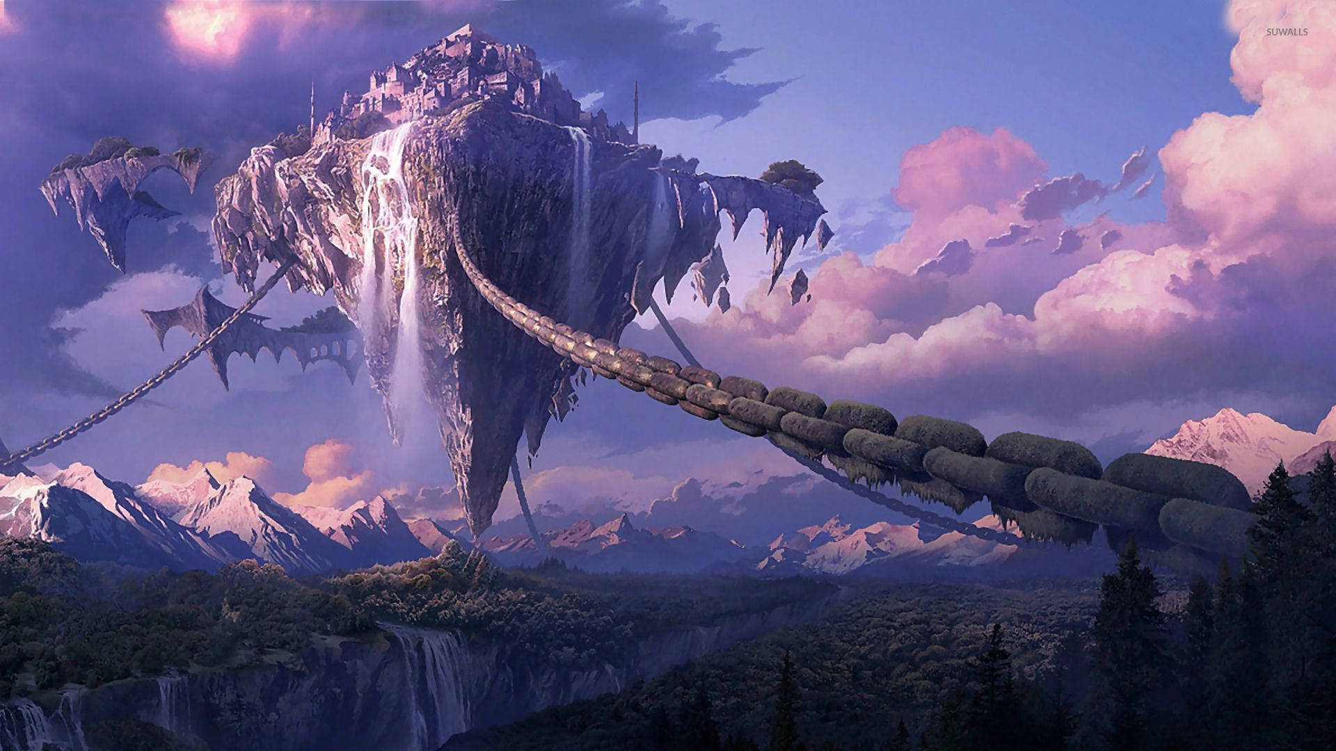 Floating Island Wallpaper