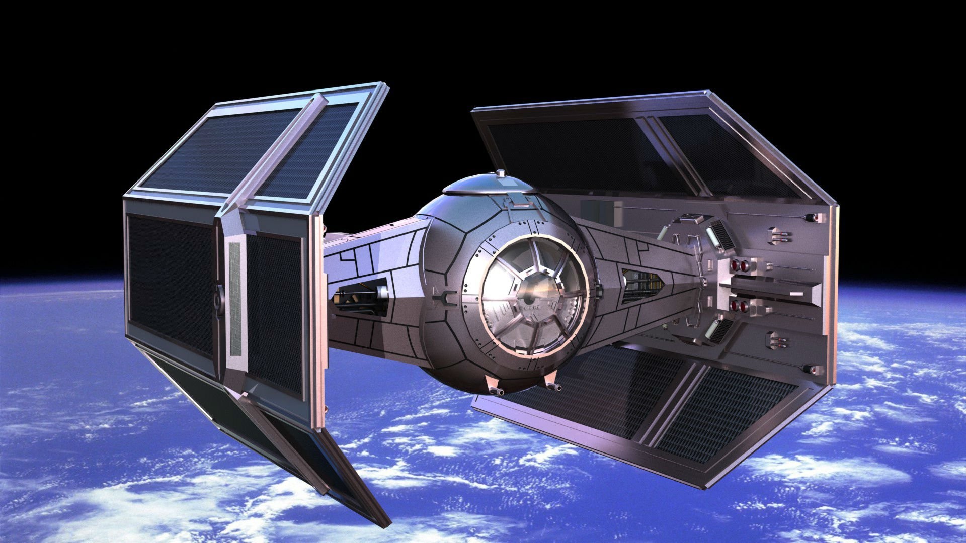 Space Tie Futuristic Spaceship Scifi Star Smart Phones Ios