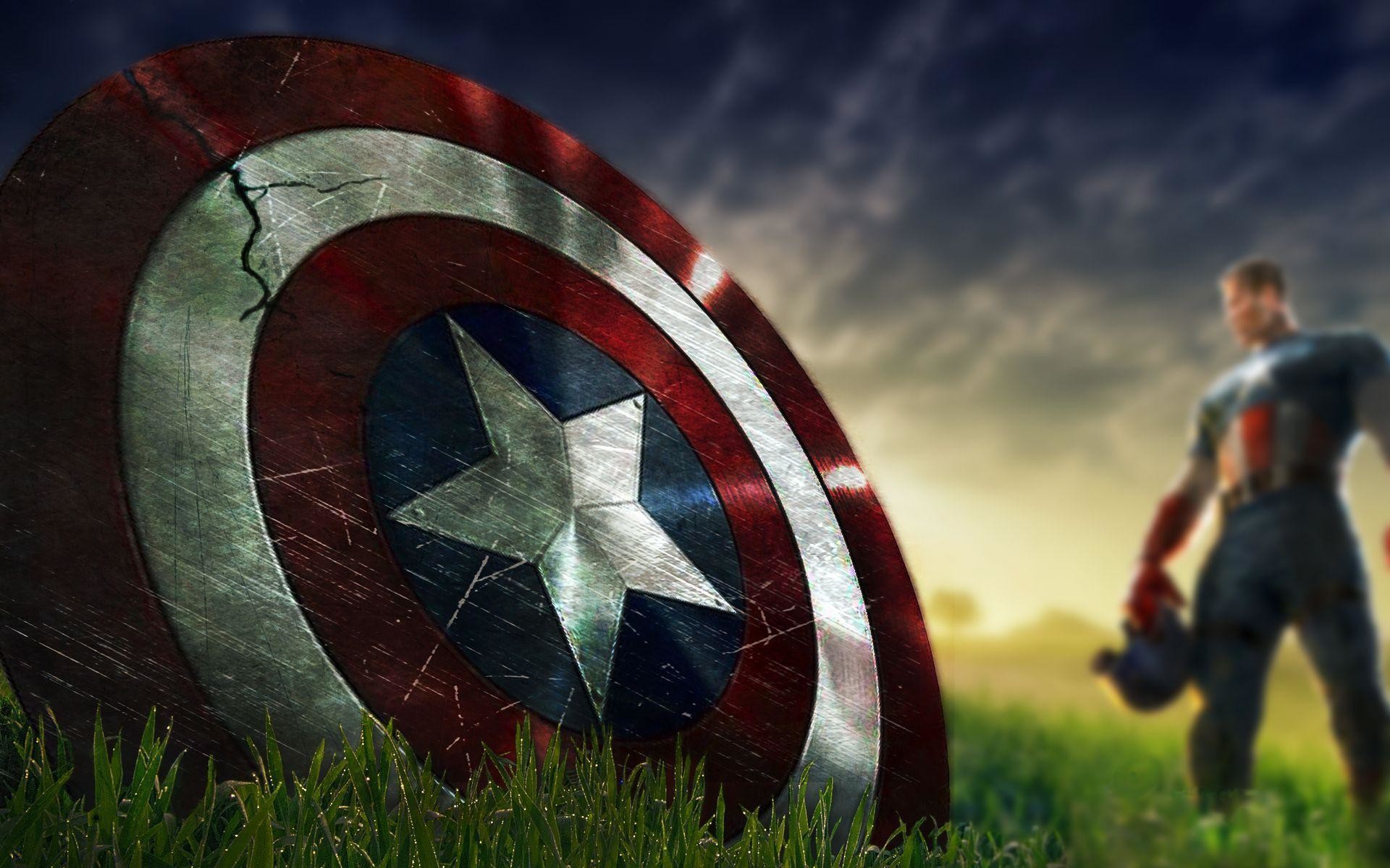 Captain America Shield iPhone Wallpaper