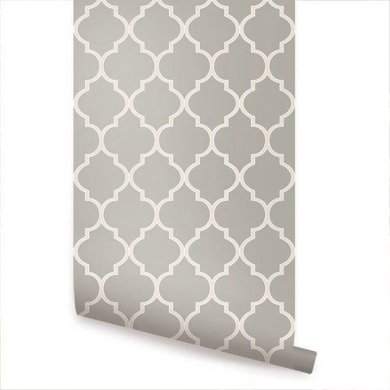🔥 Free download Moroccan Warm Grey Peel Stick Fabric Wallpaper by