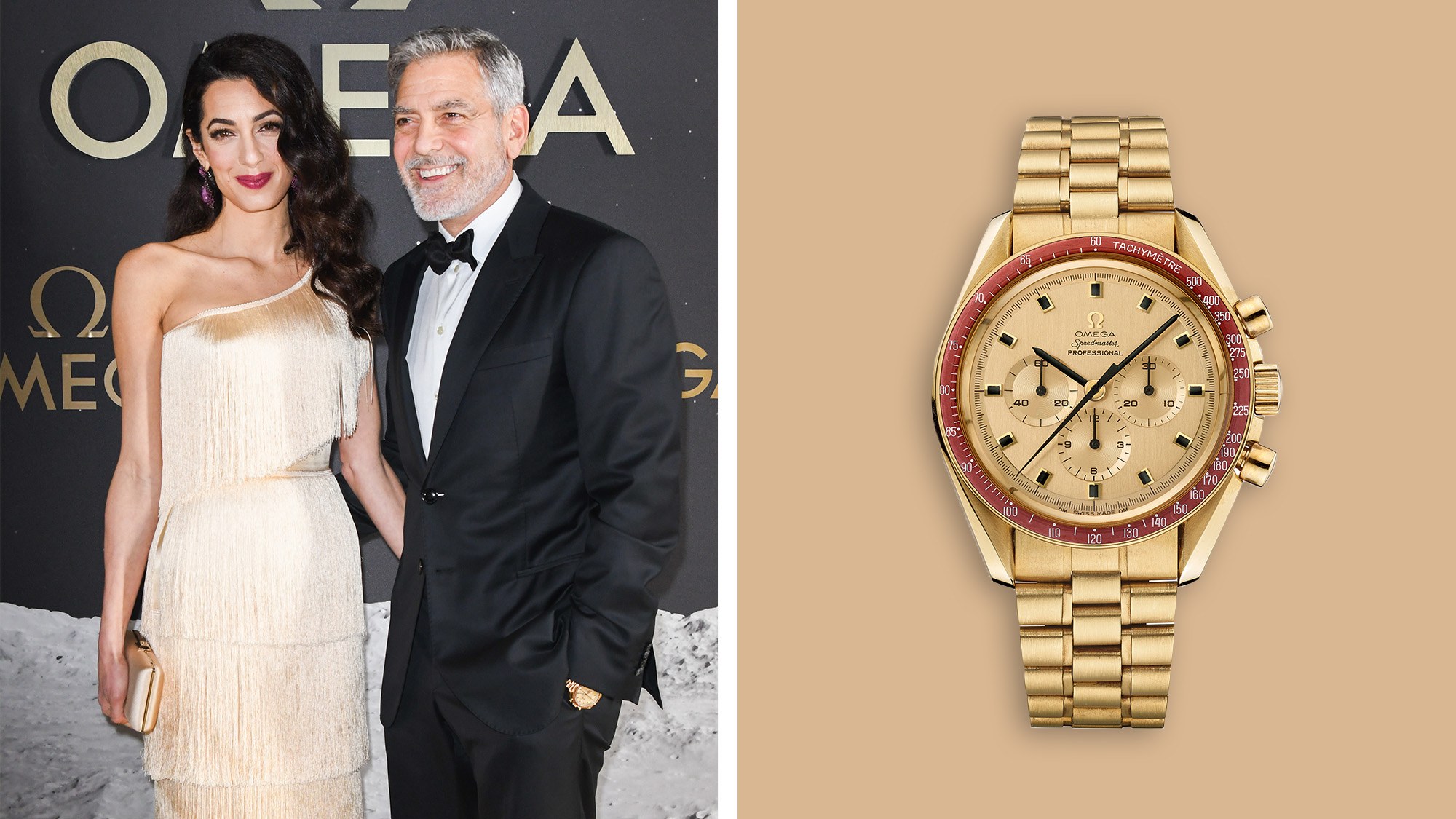 George Clooney S Omega Speedmaster Is Made Out Of Moon Gold Gq