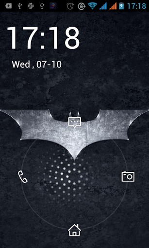 Bigger Batman Lock Screen For Android Screenshot
