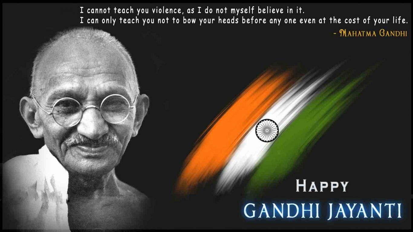 Happy Mahatma Gandhi Jayanti Wallpaper HD