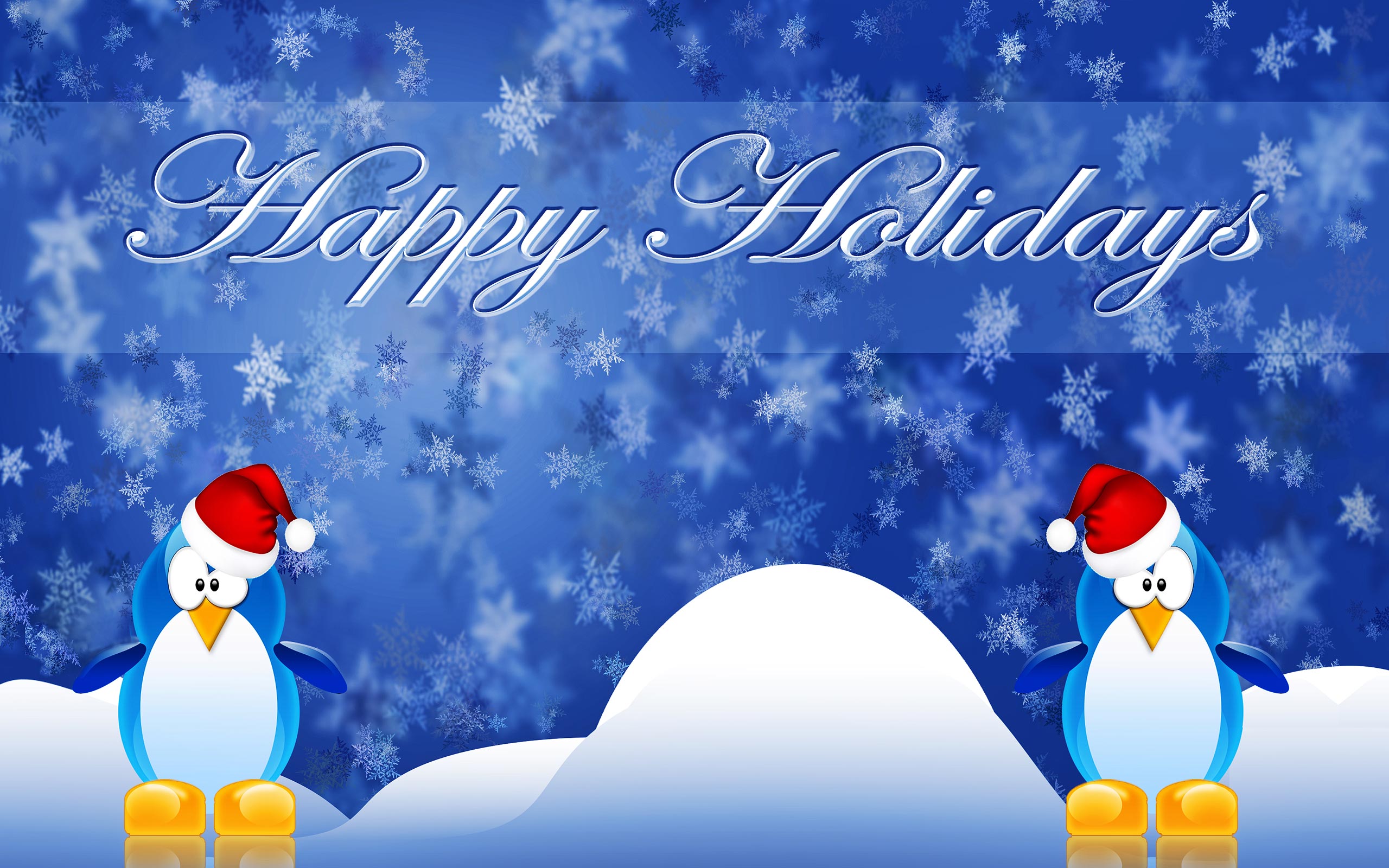 Happy Winter And Christmas Holidays Wallpaper