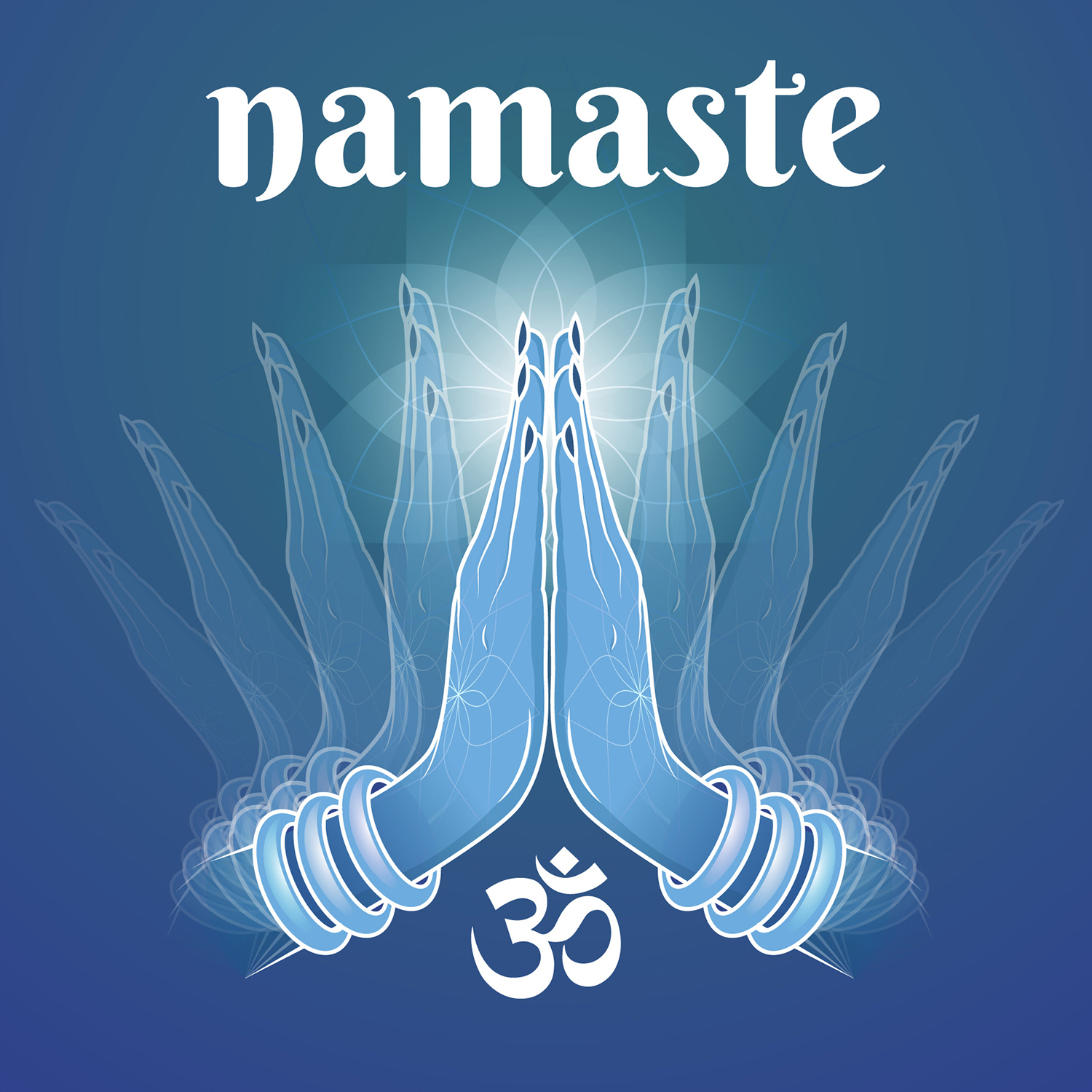 Buy Blue With Namaste Greeting Wallpaper Online In India At Best