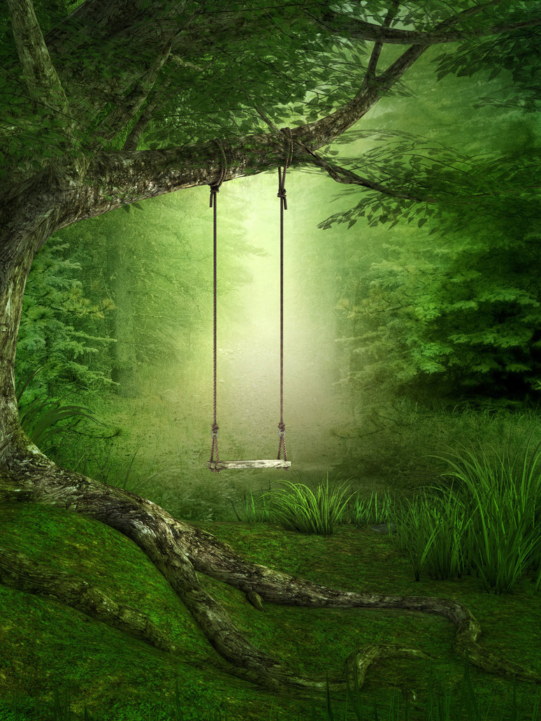 Unrestricted Forest Swing Background By Frozenstocks On