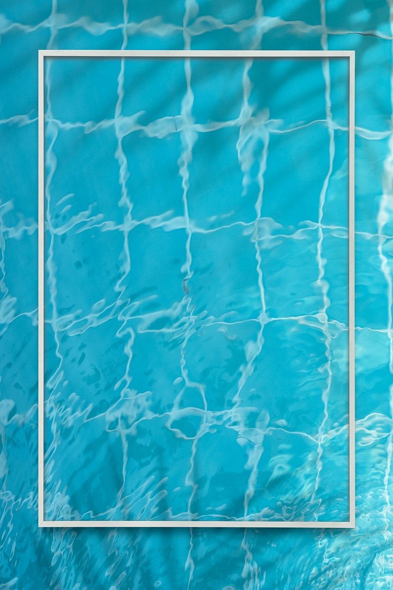 Premium Illustration Of Blue Swimming Pool Frame Design