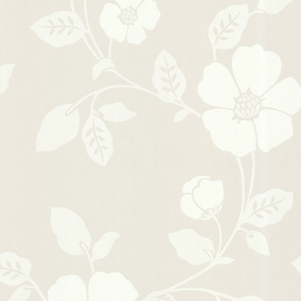Zync Cream Modern Floral Wallpaper Contemporary By