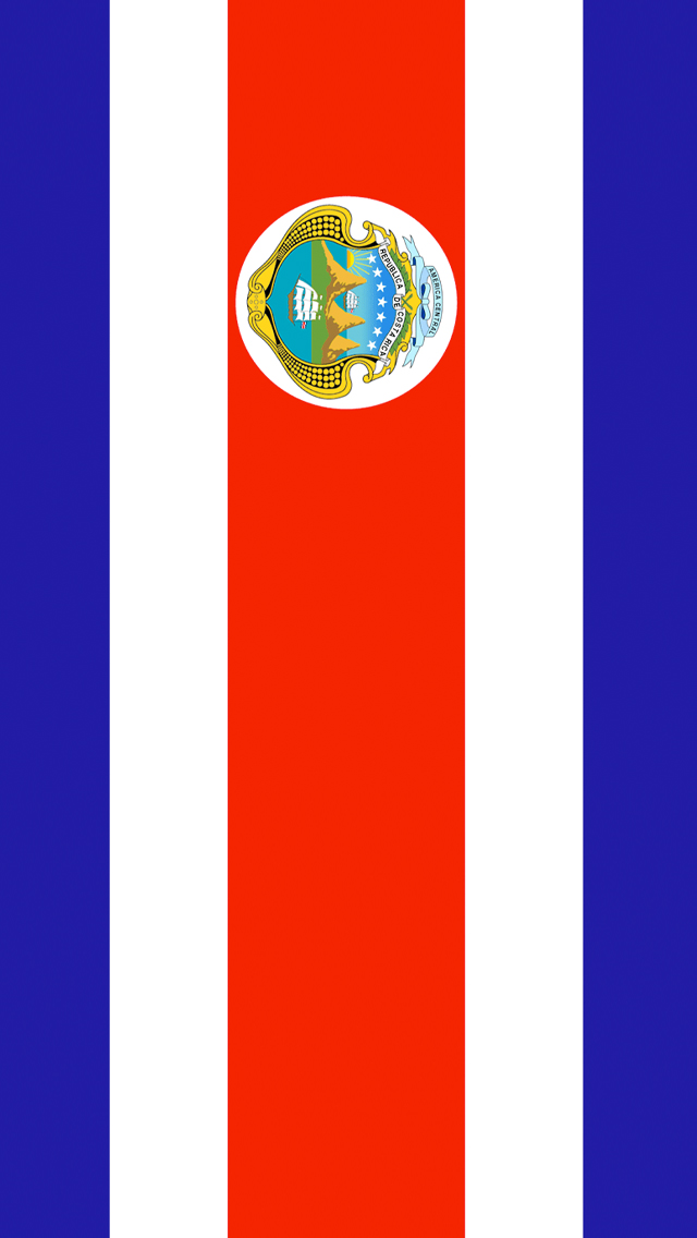 Costa Rica Flag iPhone Wallpaper HD