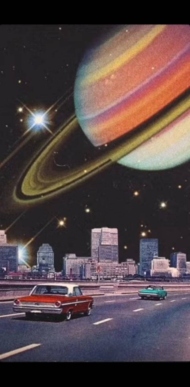 Retro Space Wallpaper