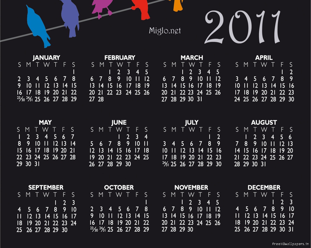 Desktop Wallpaper Calendar In HD