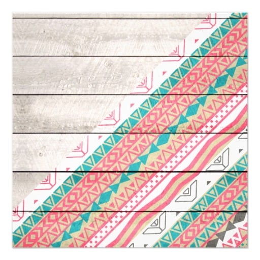 Coral And Teal Chevron Background Andes tribal aztec coral teal 512x512