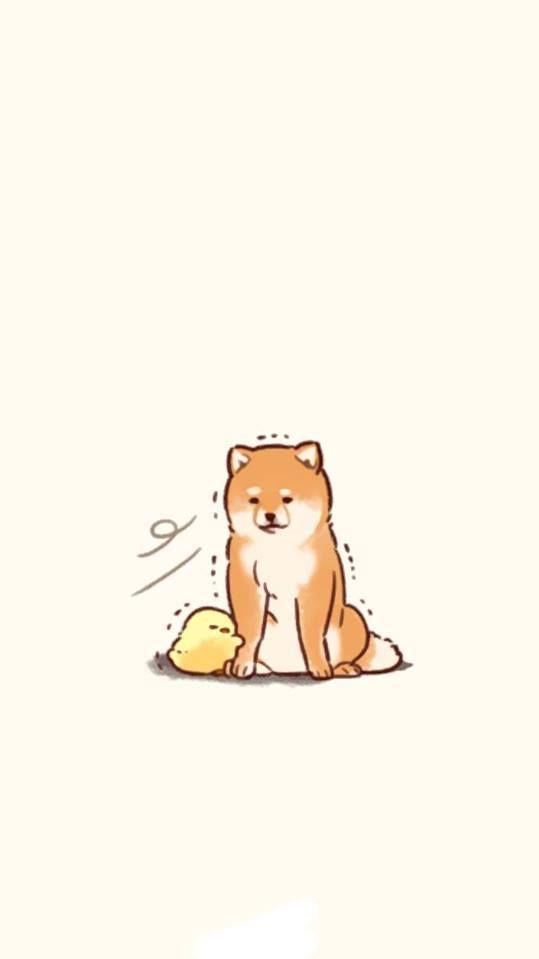 Ari On Kawaii Cute Cartoon Wallpaper Dog