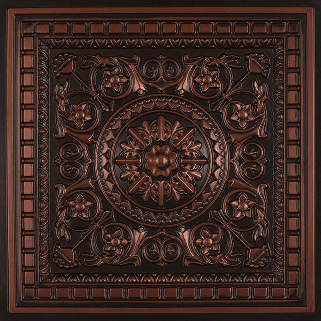 Da Vinci Faux Tin Ceiling Tile Drop In X24 Antique