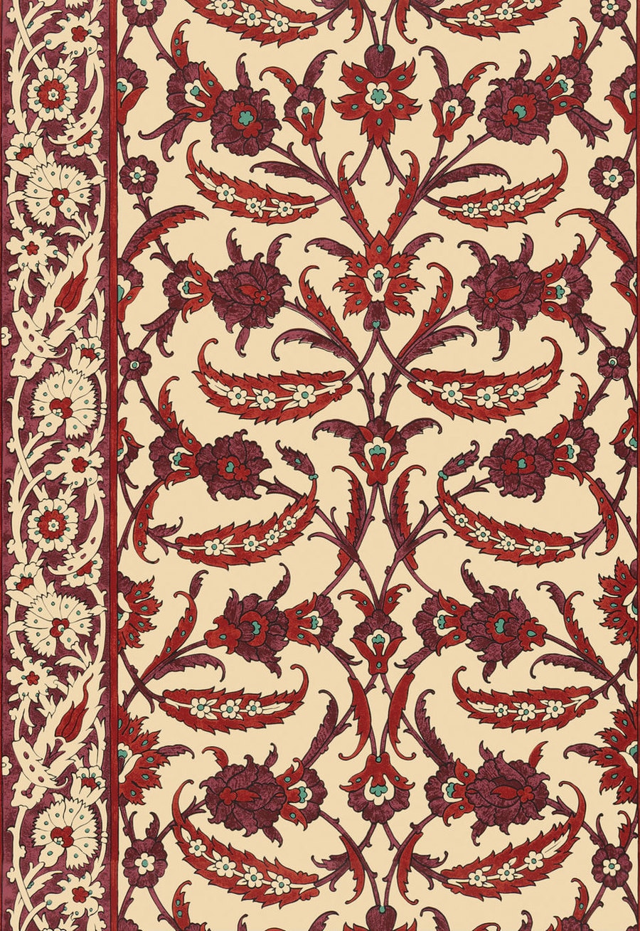 Schumacher Martyn Lawrence Bullard Topkapi Pomegranate Wallpaper