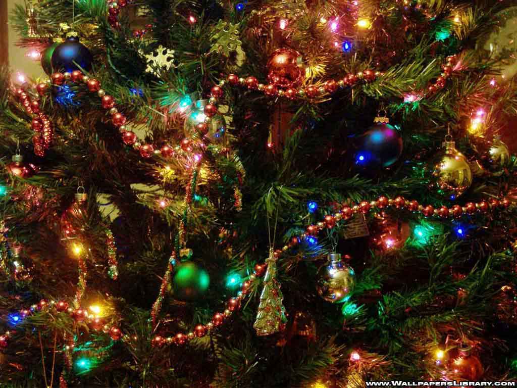 Christmas Tree Background Wallpaper HD In Celebrations
