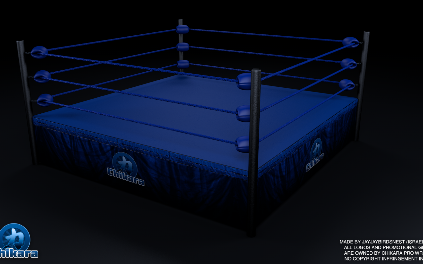 Wrestling Ring Wallpaper Chikara Pro 3d