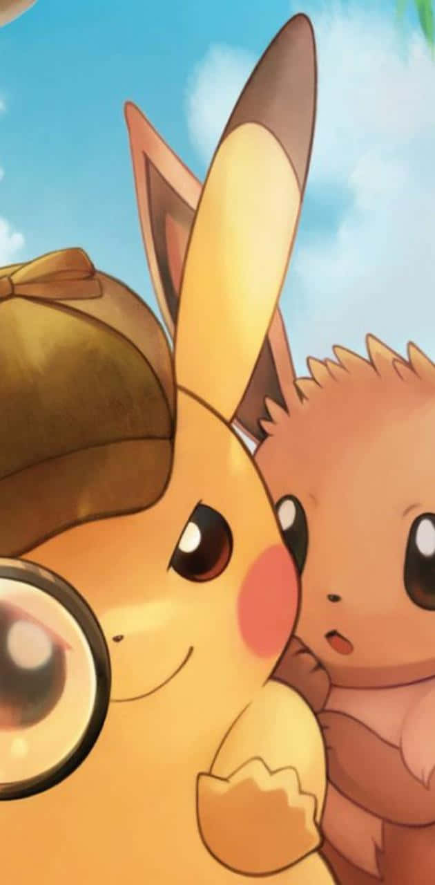 Cute Pikachu And Eevee Wallpaper