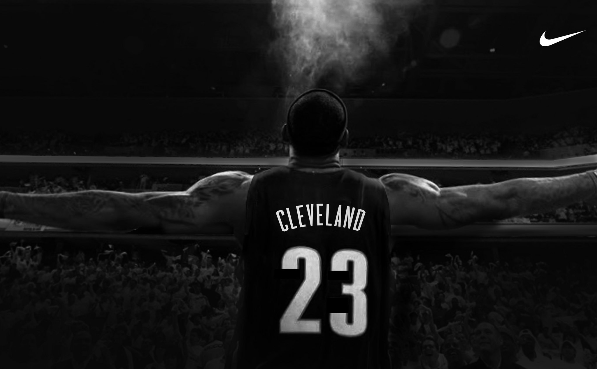 The new LeBron James banner is set to go up across form the Q USATSI 2048x1266