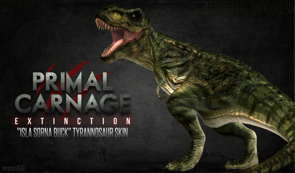 Primal Carnage Isla Sorna Buck Tyrannosaur Skin By Jurassic4life On